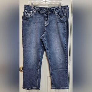 Earl Jeans Women's Classic Indigo Capris